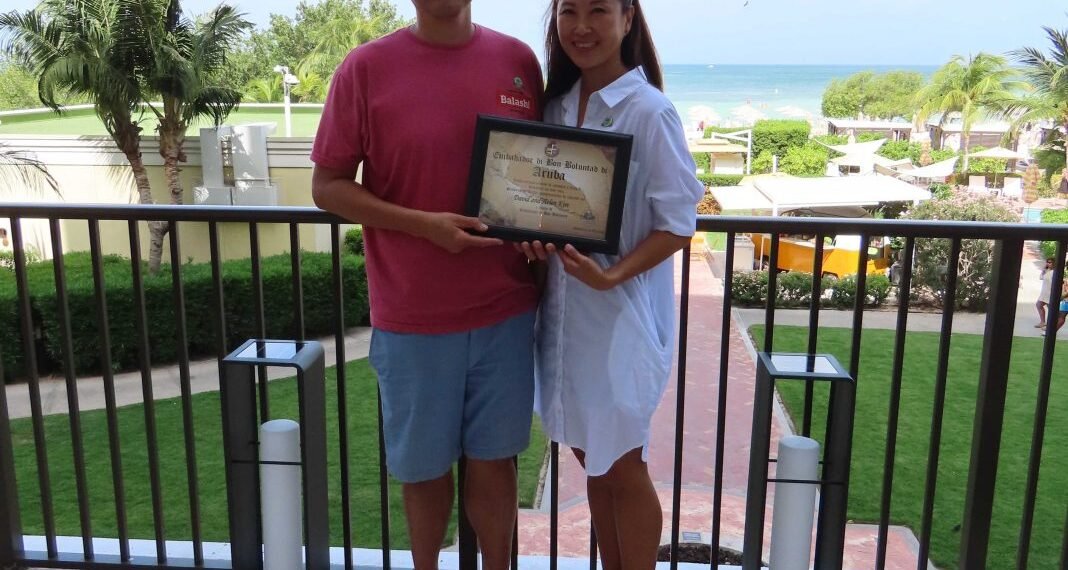 Aruba Tourism Authority Honors Mr. and Mrs. Kim as Goodwill Ambassadors