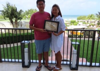 Aruba Tourism Authority Honors Mr. and Mrs. Kim as Goodwill Ambassadors