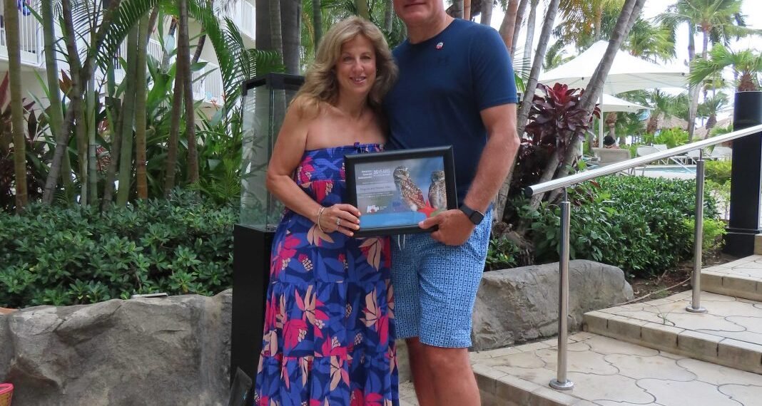 Aruba Tourism Authority Honors Loyal Guests Walter and Virginia Ohl at Renaissance Ocean Suites