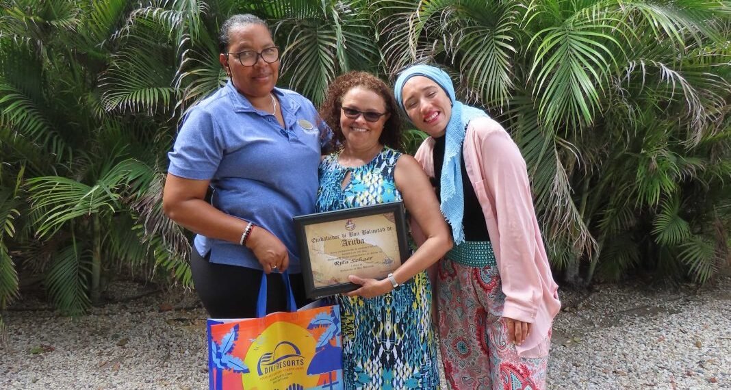 Aruba Tourism Authority Honors Loyal Visitor Mrs. Rita Schaer at Divi Village Golf & Beach Resort