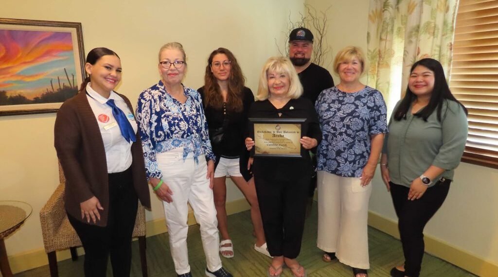 Aruba Tourism Authority Honors Loyal Visitor Mrs. Caroline Zurek at La Cabana Beach Resort & Casino