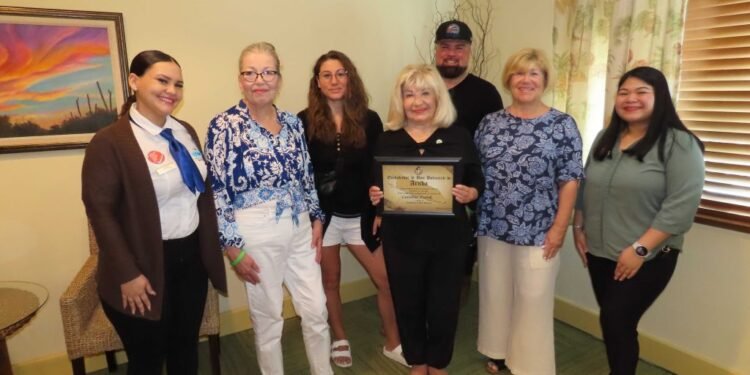 Aruba Tourism Authority Honors Loyal Visitor Mrs. Caroline Zurek at La Cabana Beach Resort & Casino