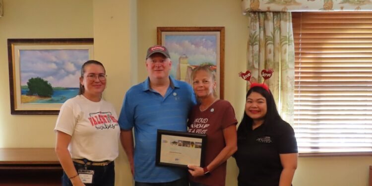 Aruba Tourism Authority Honors Loyal Visitors Mr. Kevin & Mrs. Naomi Nelson at La Cabana Beach Resort & Casino