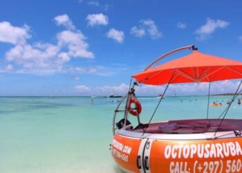 Floating Fun: Explore Aruba in an Aqua Donut with Octopus Aruba!