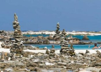 Aruba Birdlife Conservation Warns Against Harmful Rock Stacking at Baby Beach
