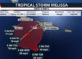 Tropical Storm Melissa Brings Rain to Parts of the Caribbean, Including Aruba