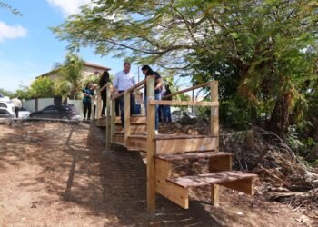New Stairway in Mabon Improves Access for Elderly Residents