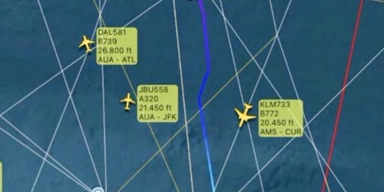 Private Jet Nearly Collides With U.S. Military Aircraft North of Aruba