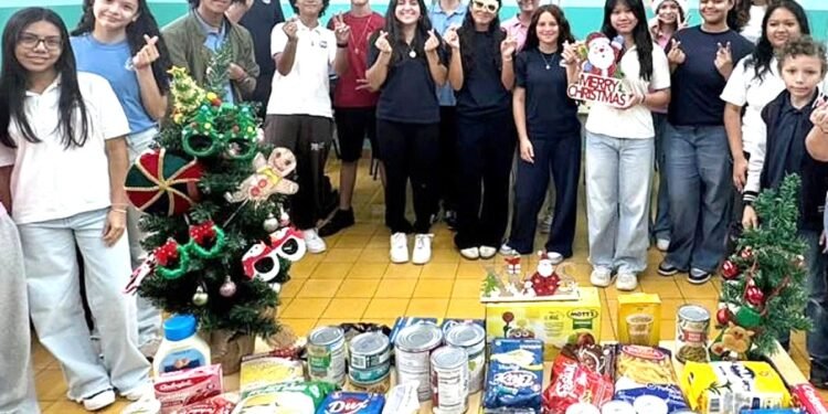 Strong Community Response to Food Drive Organized by Colegio Arubano