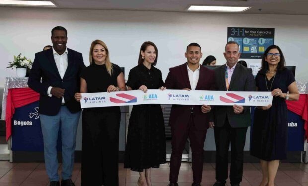 Aruba Airport Welcomes LATAM Airlines’ First Bogota–Aruba Flight