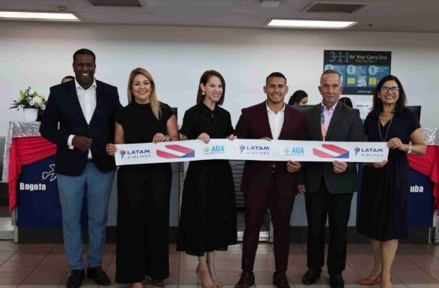 Aruba Airport Welcomes LATAM Airlines’ First Bogota–Aruba Flight