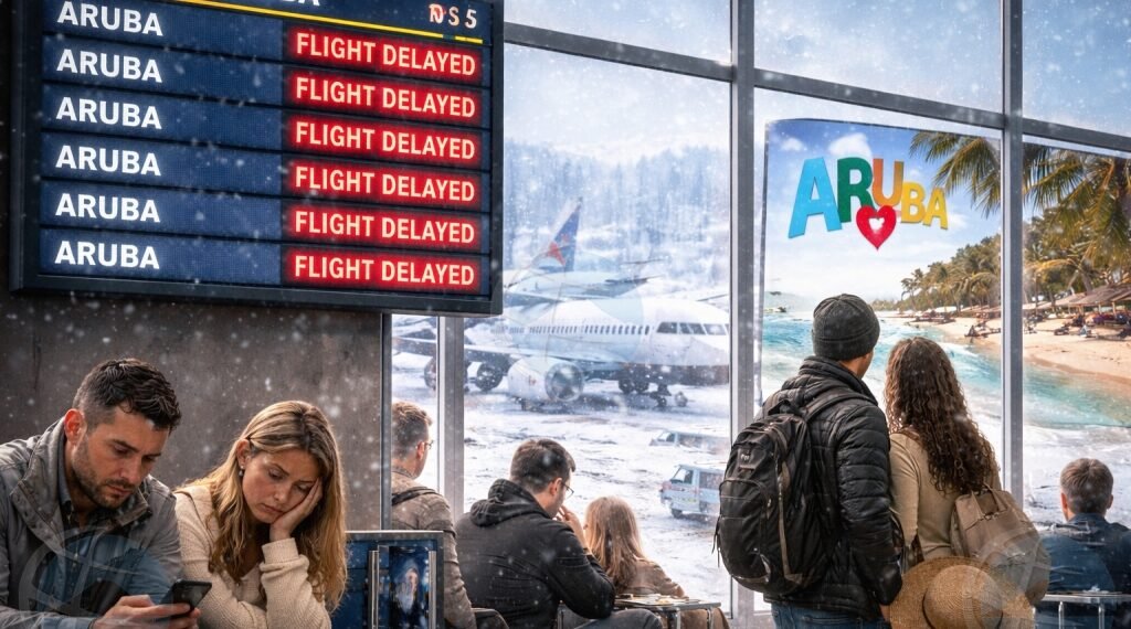 U.S. snowstorm impact on Aruba flights 2026