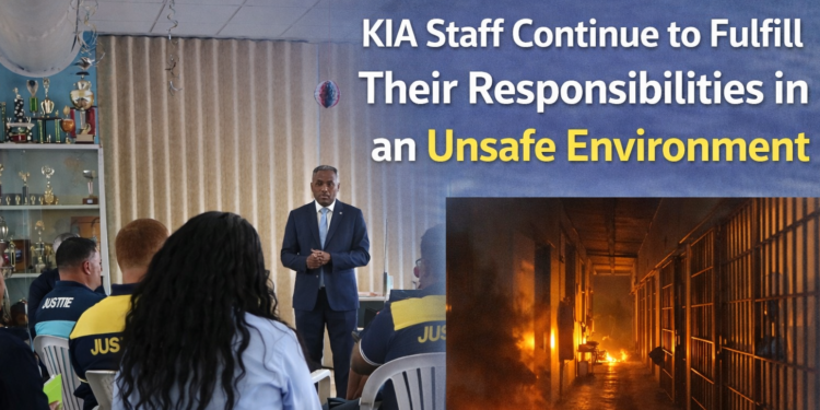 KIA Staff Continue to Fulfill Their Responsibilities in an Unsafe Environment KIA Staff Continue Responsibilities in Unsafe Environment, Minister Dowers Addresses Concerns