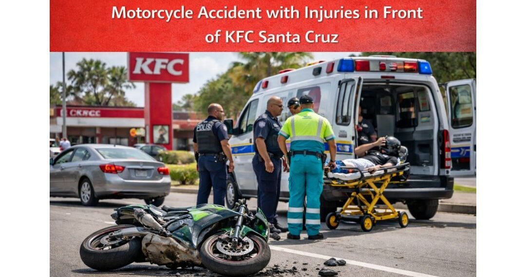 Motorcycle Accident with Injuries in Front of KFC Santa Cruz carnival cruise line donates 15 2026 02 17t013926.955