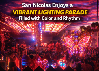 San Nicolas Celebrates Vibrant Lighting Parade with Color and Rhythm