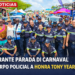 Durante Parada di Carnaval Cuerpo Policial a honra