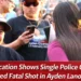 Single Police Officer Fatal Shot