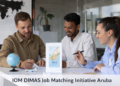iom dimas job matching initiative aruba