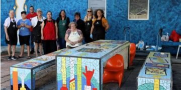 National Library Celebrates 75 Years with Mosaic Project National Library 75 Years Mosaic