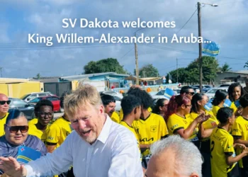 SV Dakota welcomes King Willem-Alexander in Aruba
