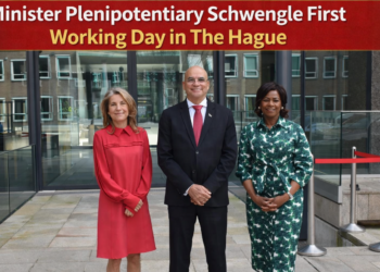 Minister Plenipotentiary Schwengle first working day