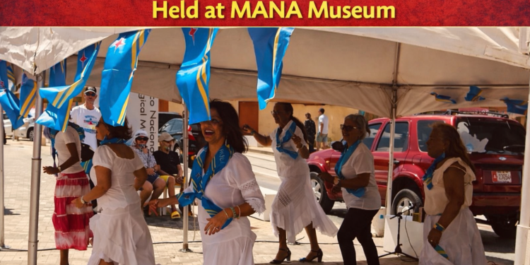 Aruba Himno and Bandera celebration
