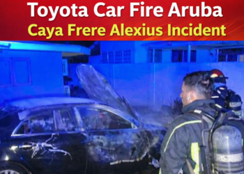 Toyota car fire Aruba Caya Frere Alexius