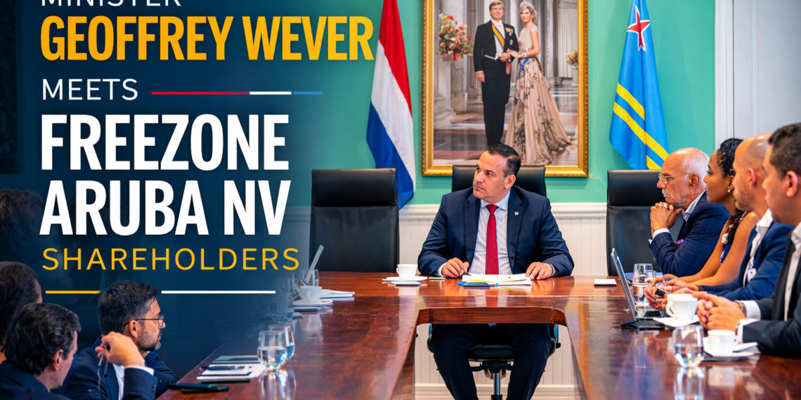 Minister Geoffrey Wever FreeZone Aruba NV meeting