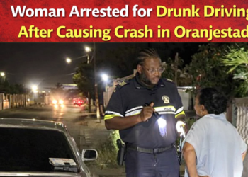 Woman arrested drunk driving crash Oranjestad