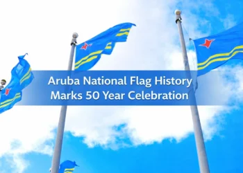 aruba national flag history marks 50 year celebration