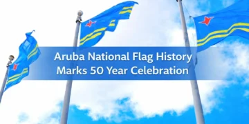 aruba national flag history marks 50 year celebration