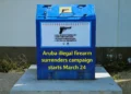 aruba illegal firearm surrenders campaign starts march 24