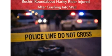 Bushiri Roundabout Harley Rider Injured After Crashing Into Wall carnival cruise line donates 15 (31)
