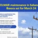 elmar maintenance in sabana basora set for march 24