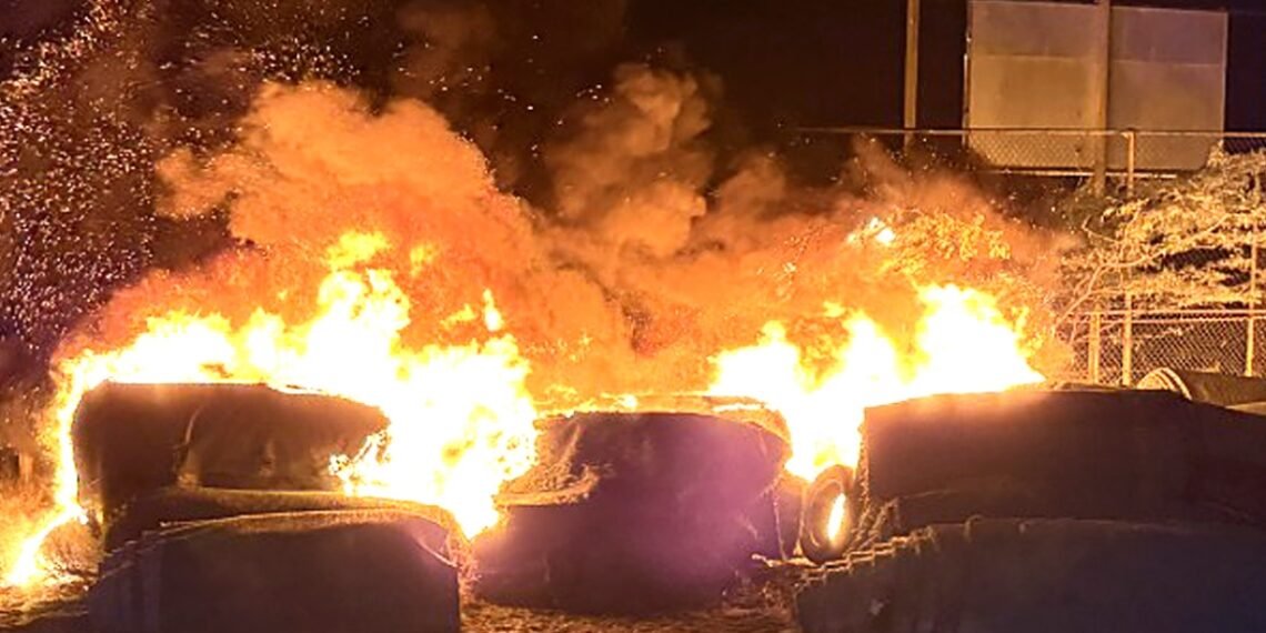 Noord baseball field arson arrest after two youths were detained for setting fire to artificial turf at a sports field in Noord.