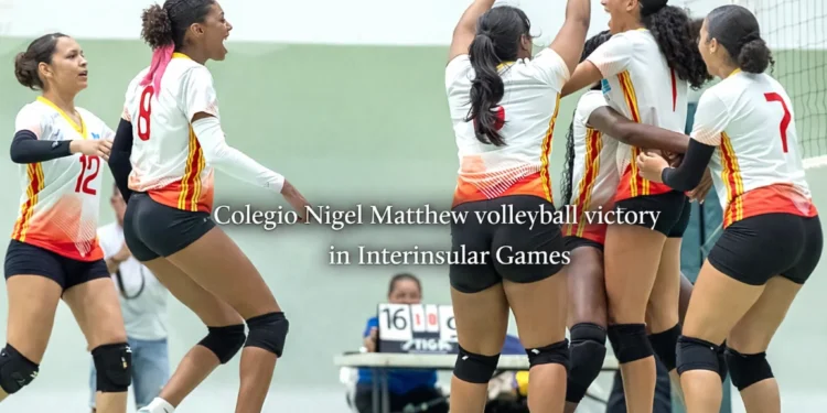 Colegio Nigel Matthew volleyball victory in Interinsular Games volleyball