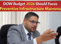 DOW Budget 2026 preventive infrastructure maintenance Aruba
