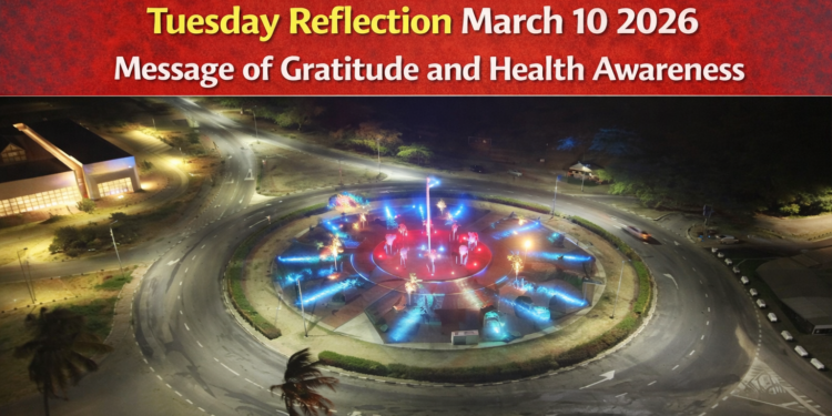 Tuesday Reflection March 10 2026 Message of Gratitude and Health Awareness Tuesday Reflection March 10 2026