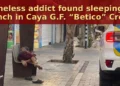 Homeless addict found sleeping on bench in Caya G.F. “Betico” Croes homelessheading