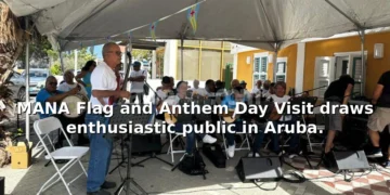 MANA Flag and Anthem Day Visit draws enthusiastic public in Aruba manaflagdayfixed