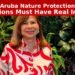 Aruba nature protection decisions