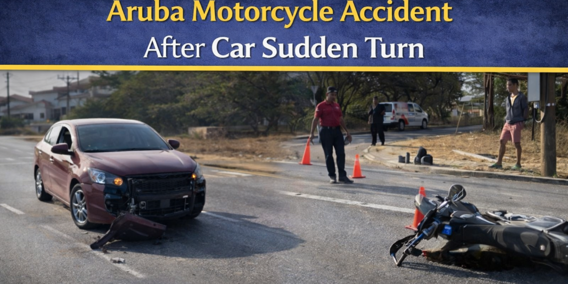 Aruba Motorcycle Accident After Car Sudden Turn Aruba motorcycle accident after car sudden turn
