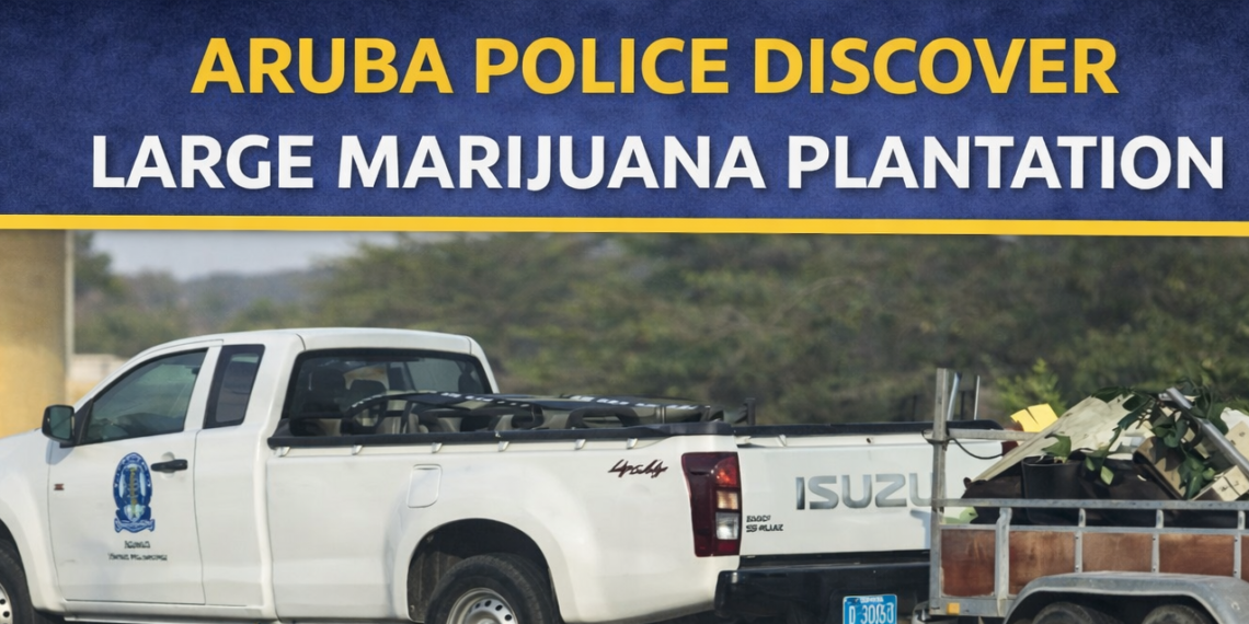 Aruba Police Discover Large Marijuana Plantation Aruba police marijuana plantation