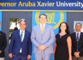 Governor Aruba Xavier University visit praises expansion plans Governor Aruba Xavier University visit
