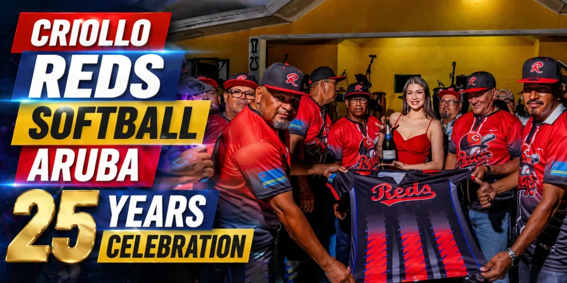 Criollo Reds Softball Aruba 25 Years Celebration
