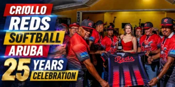 Criollo Reds Softball Aruba 25 Years Celebration