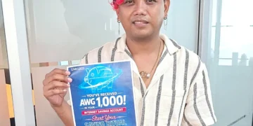 Arifin Wins Aruba Bank Saving Ritual Campaign Prize arifin