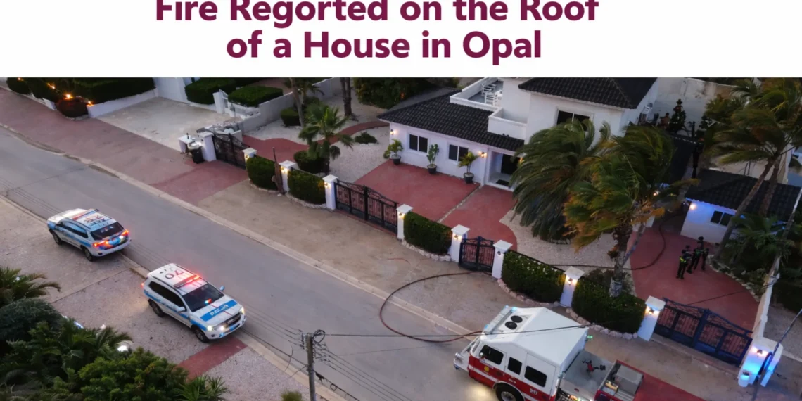 Fire Reported on the Roof of a House in Opal fire