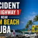 Accident on Highway 1 Near Palm Beach Aruba highway