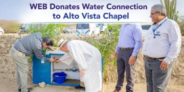 WEB Donates Water Connection to Alto Vista Chapel web